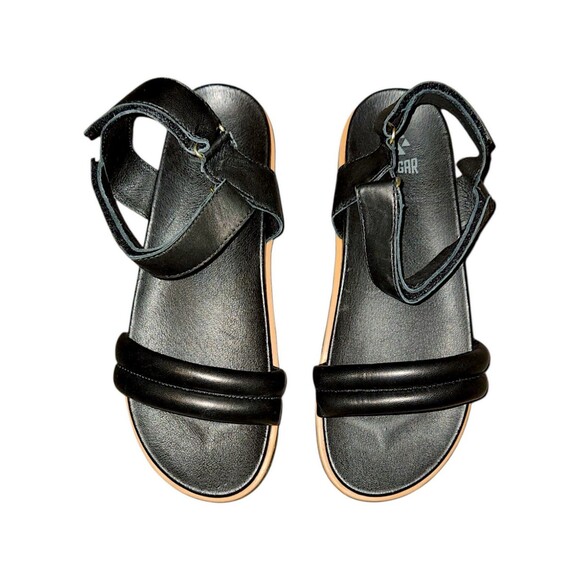 Cougar Water Repellent Adjustable Leather Sandals Nolo Black Fisherman Size 10 - Picture 1 of 7